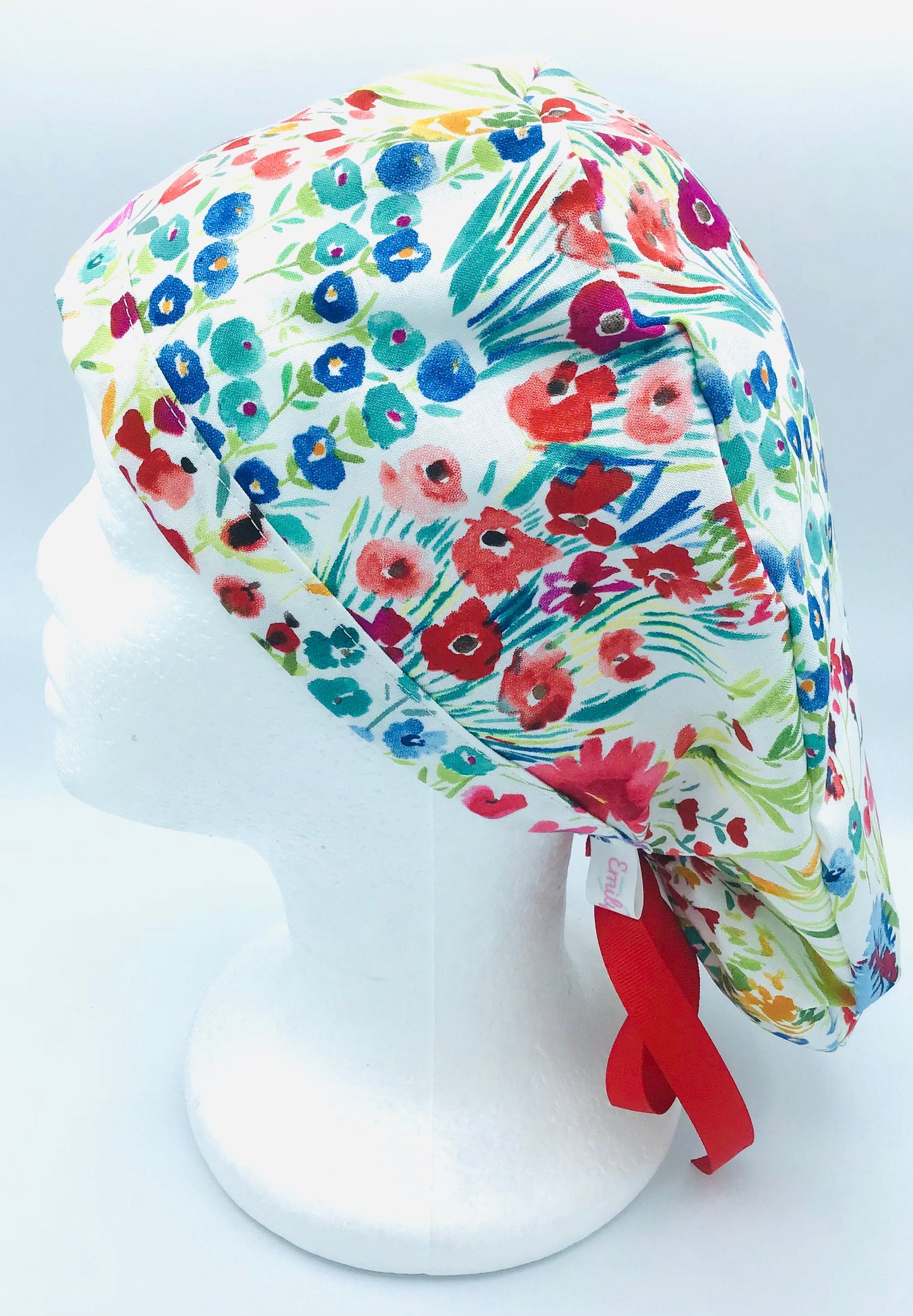 Fleur - Ponytail Scrub Cap