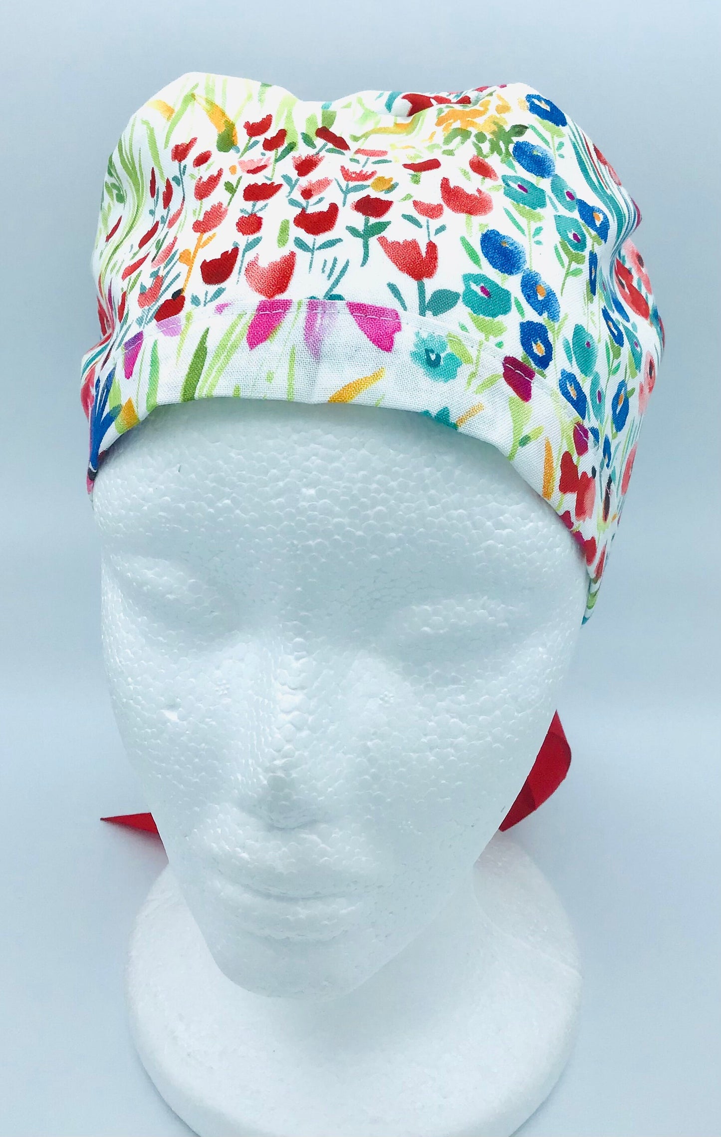 Fleur - Ponytail Scrub Cap