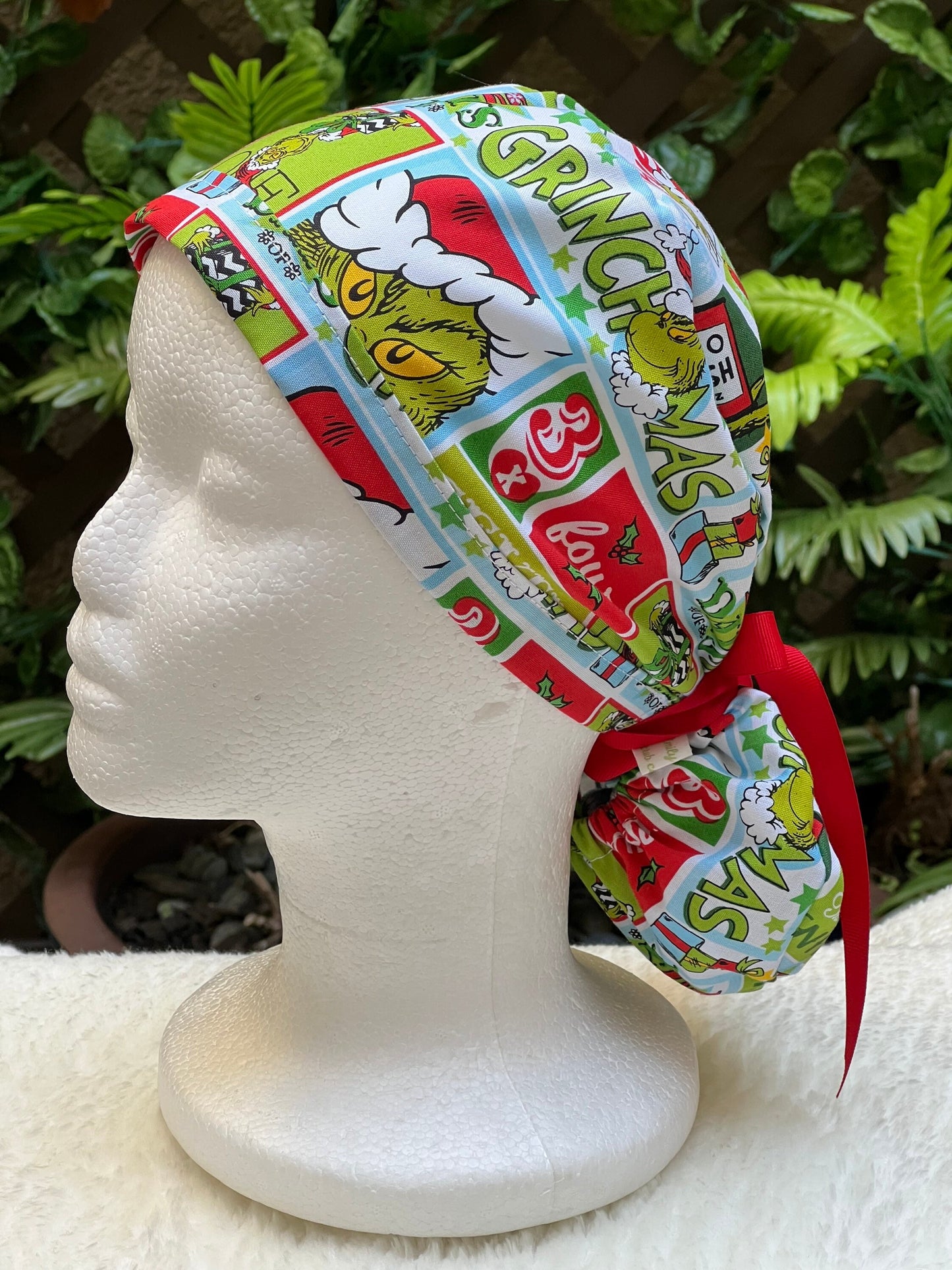 The Grinch - Winter Holiday Ponytail Cap