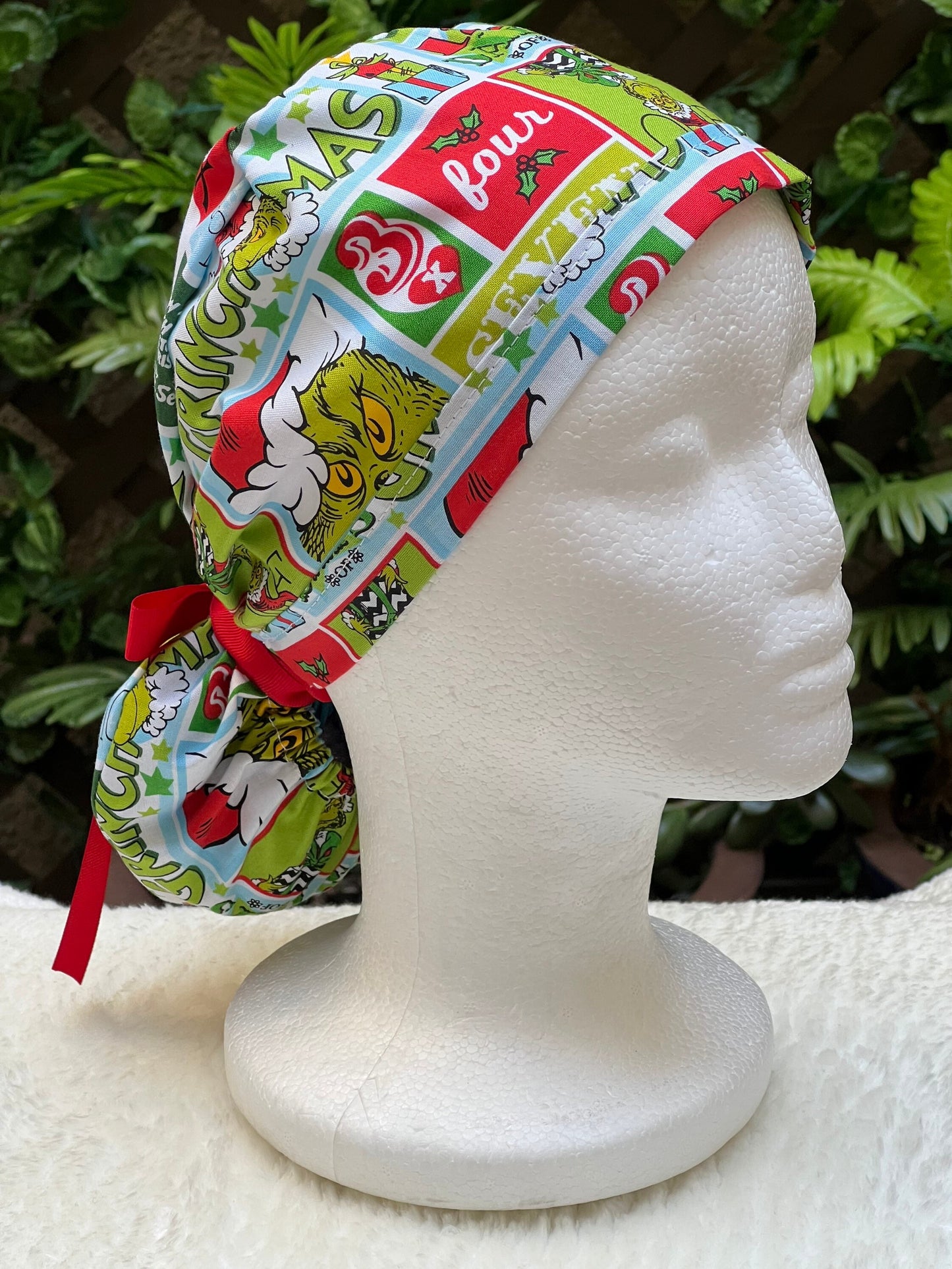 The Grinch - Winter Holiday Ponytail Cap