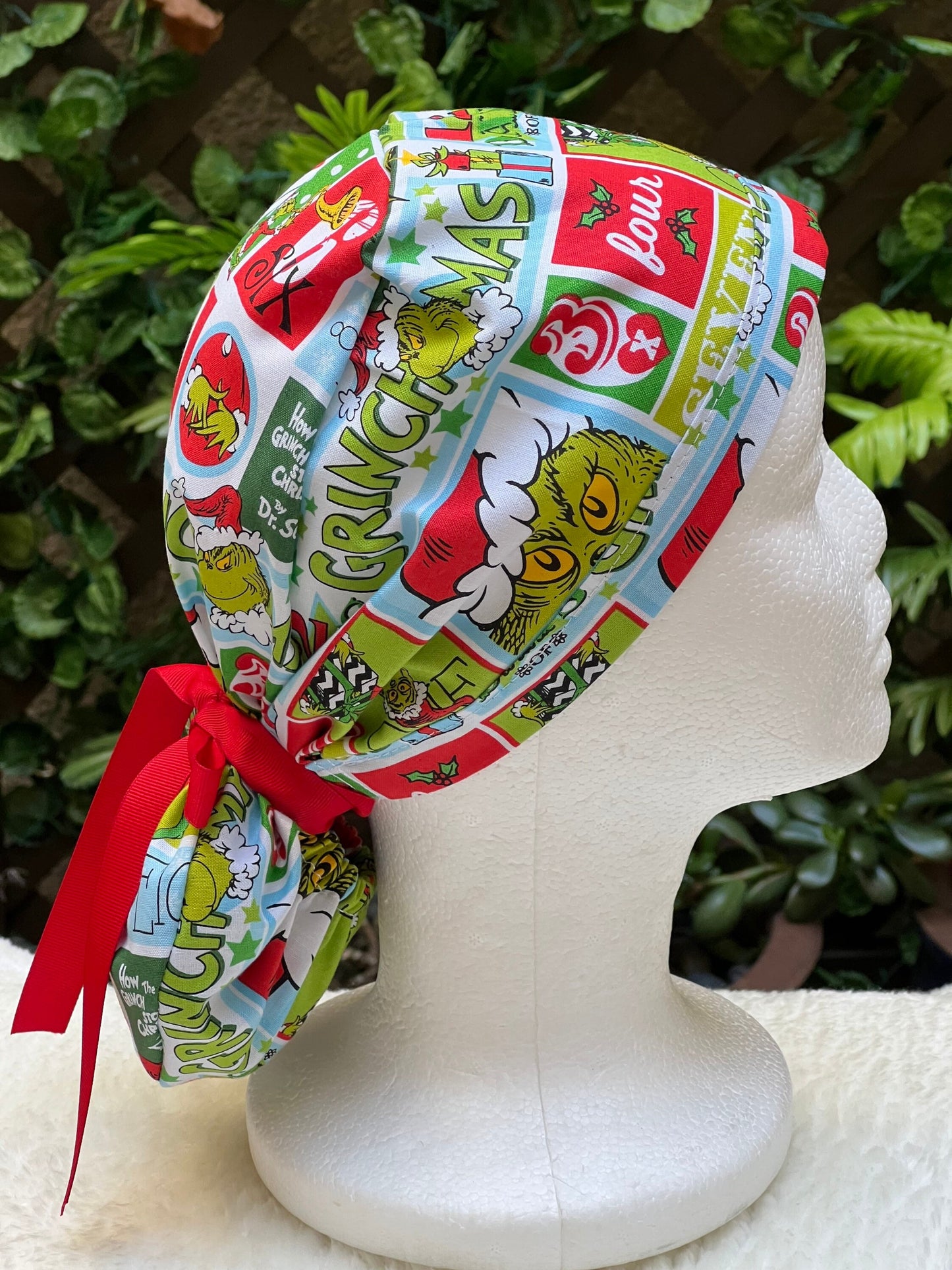 The Grinch - Winter Holiday Ponytail Cap
