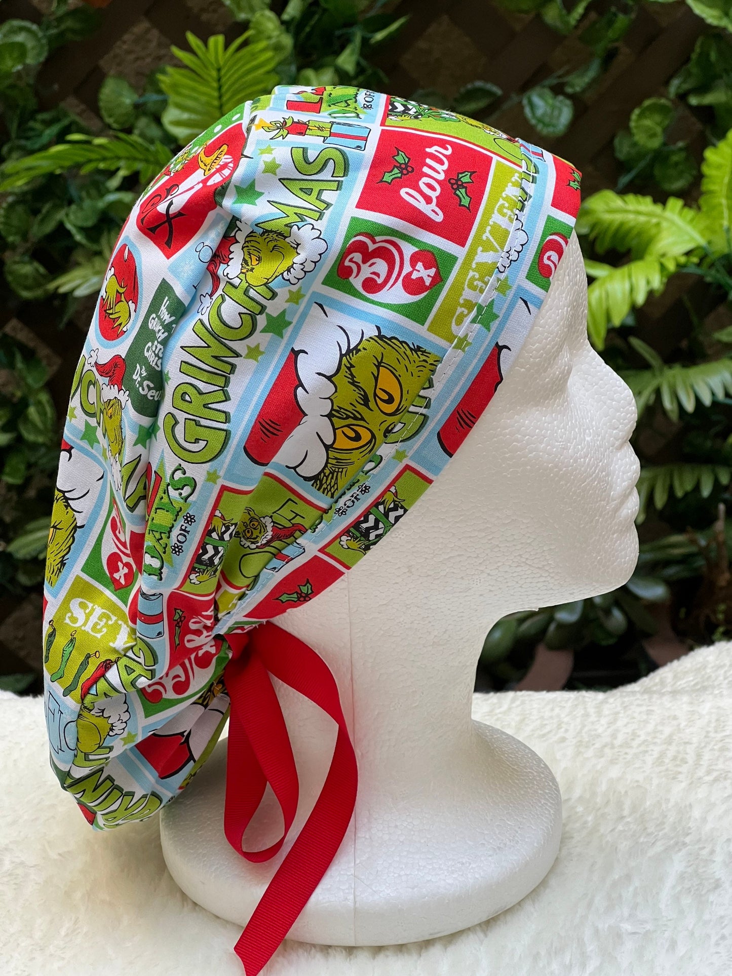 The Grinch - Winter Holiday Ponytail Cap