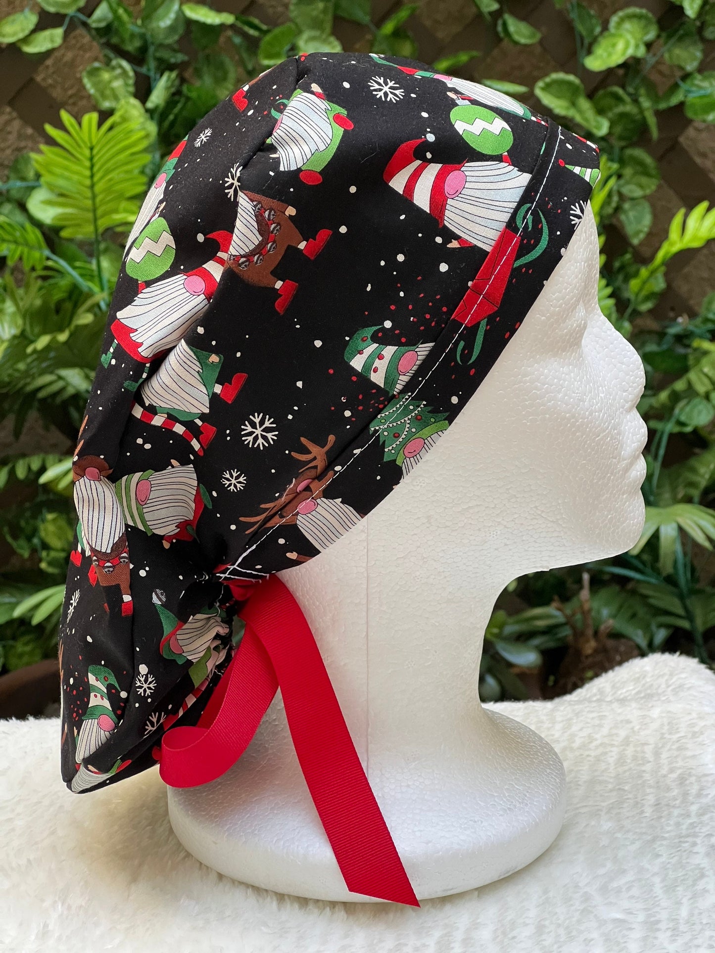 Elven Holiday - Winter Holiday Ponytail Cap