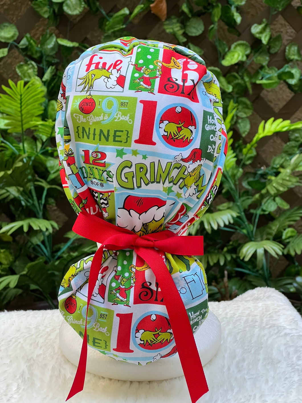 The Grinch - Winter Holiday Ponytail Cap