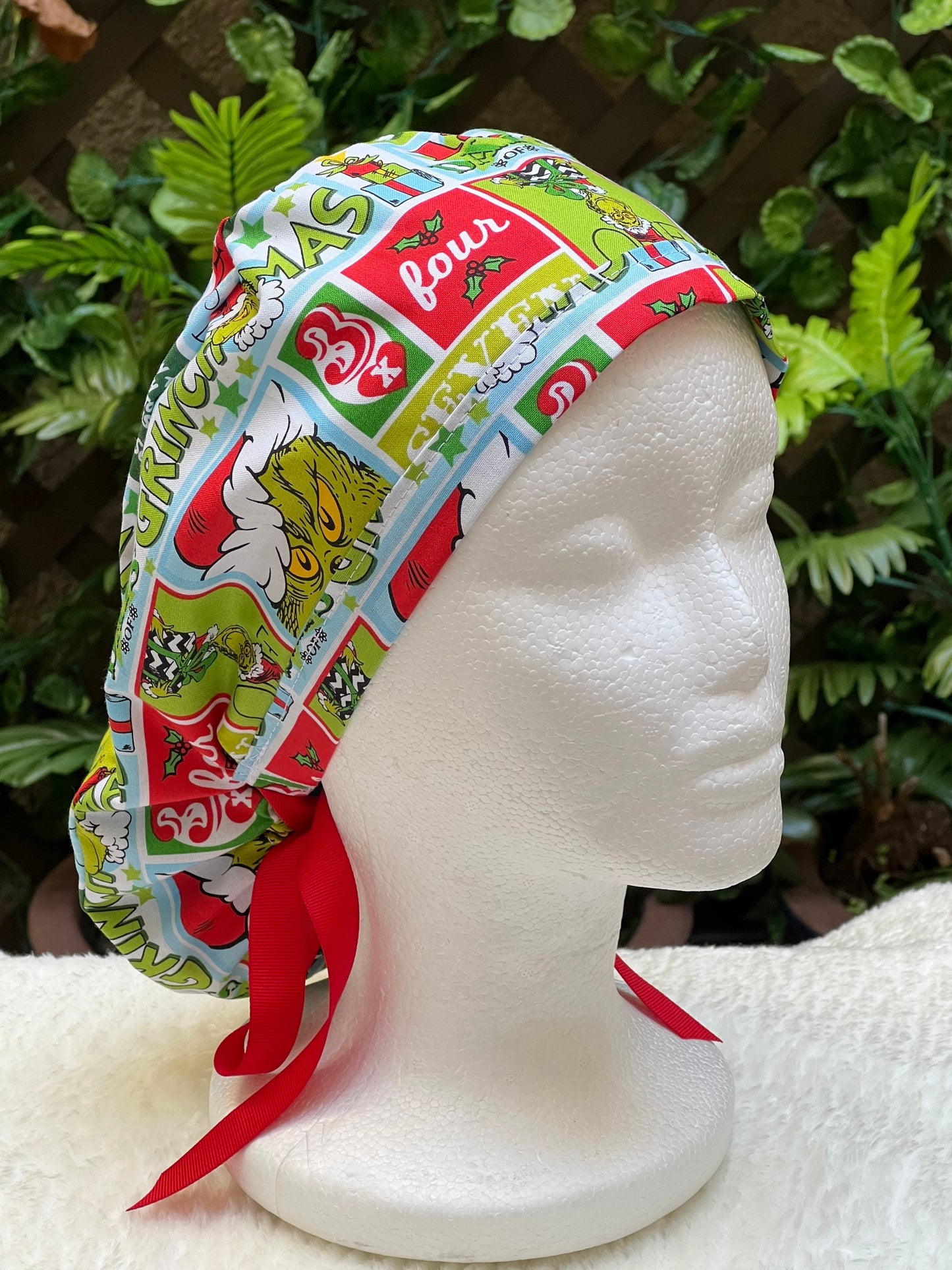 The Grinch - Winter Holiday Ponytail Cap