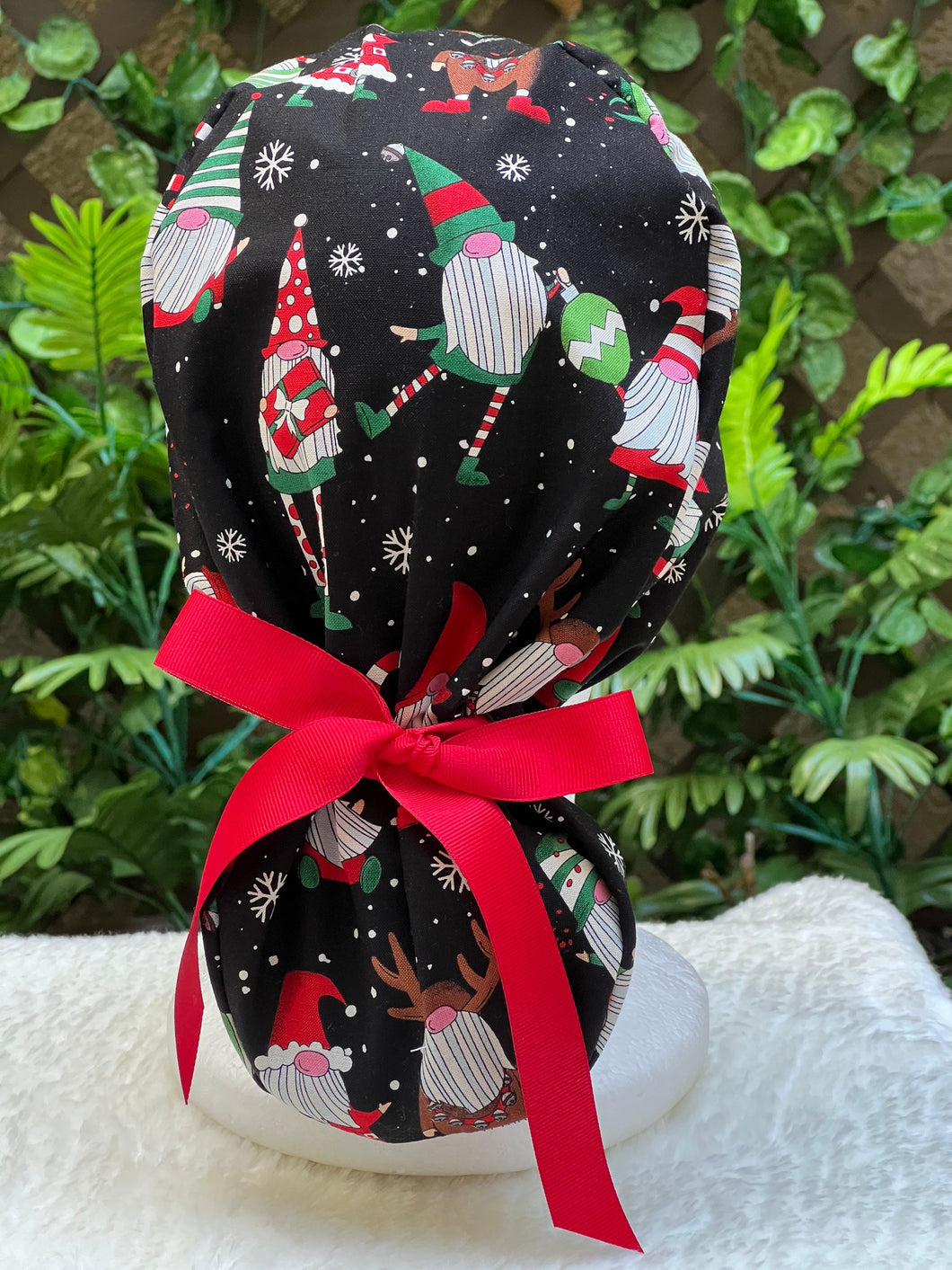 Elven Holiday - Winter Holiday Ponytail Cap