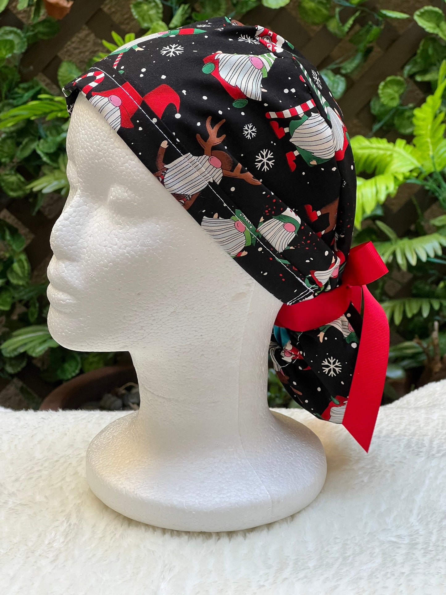 Elven Holiday - Winter Holiday Ponytail Cap
