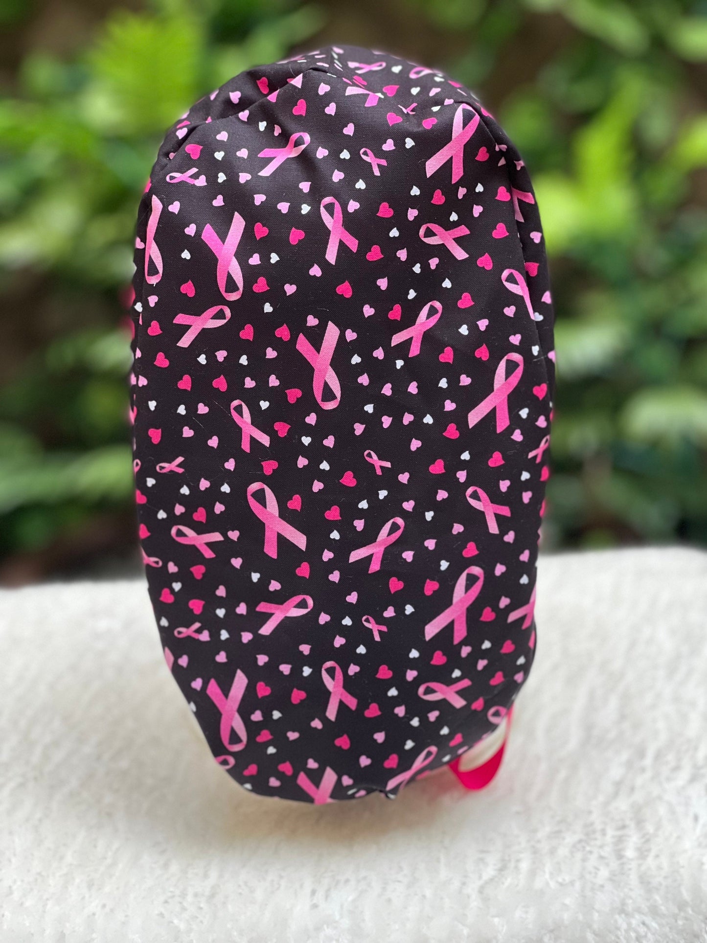 Breast Cancer Awareness (w/ Hearts) - Ponytail Cap