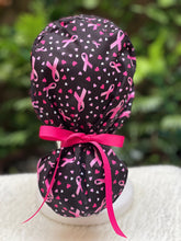 Load image into Gallery viewer, Breast Cancer Awareness (w/ Hearts) - Ponytail Cap
