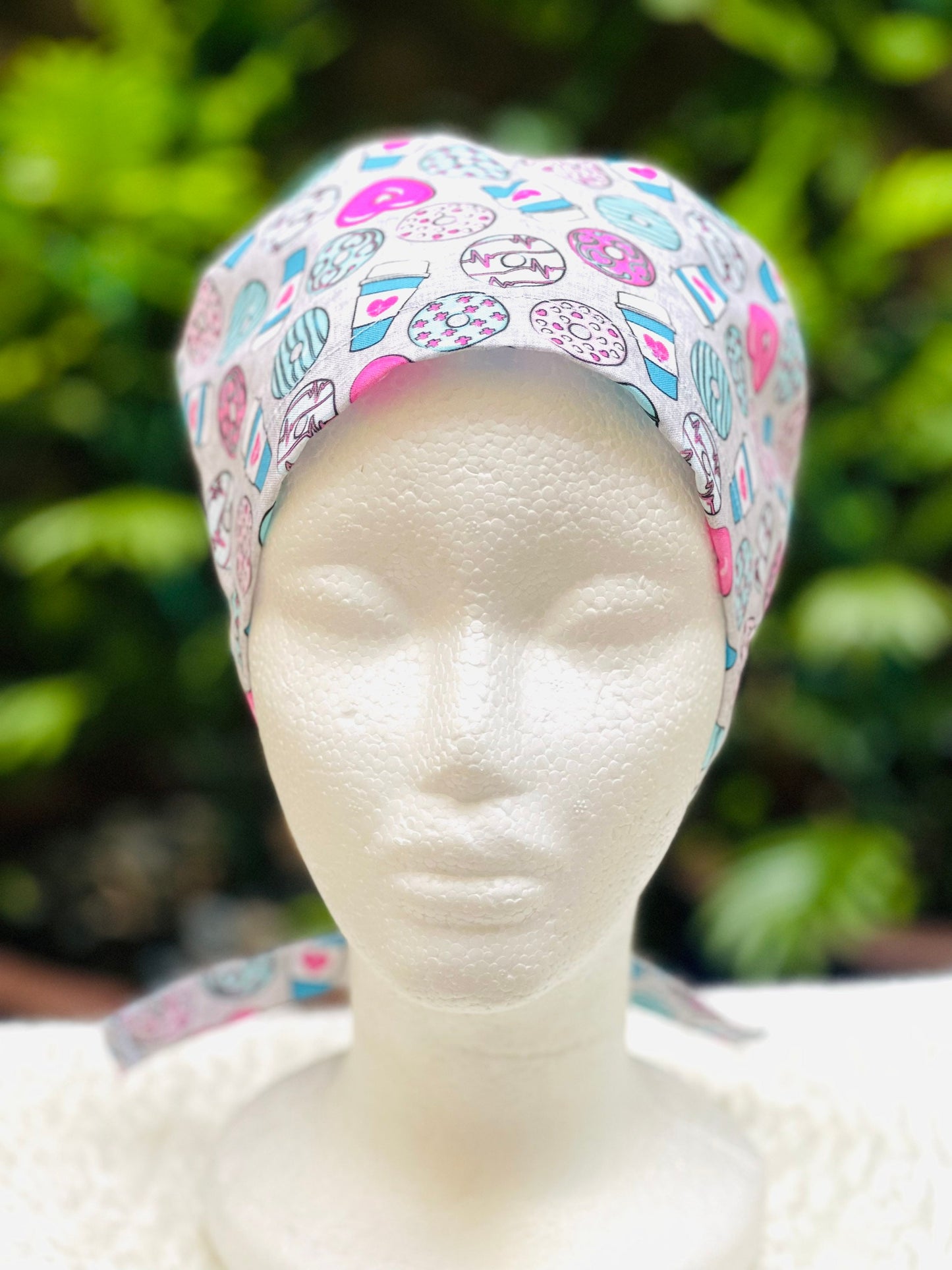 Pink Donuts and Latte - Skull Cap