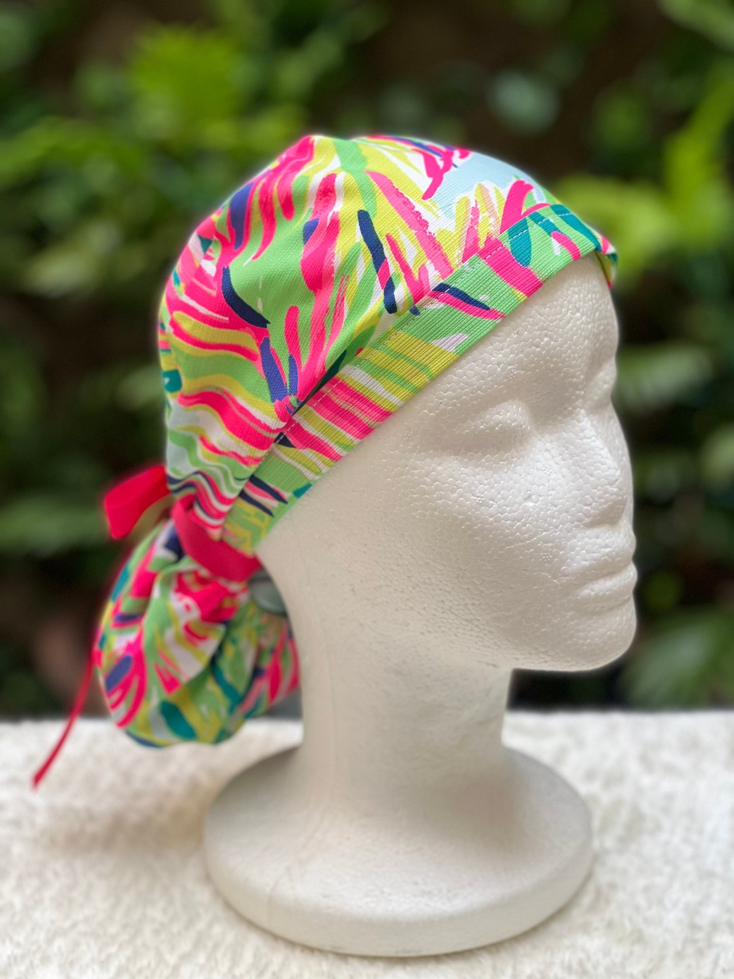 Palm Leaf Pop - Ponytail Cap