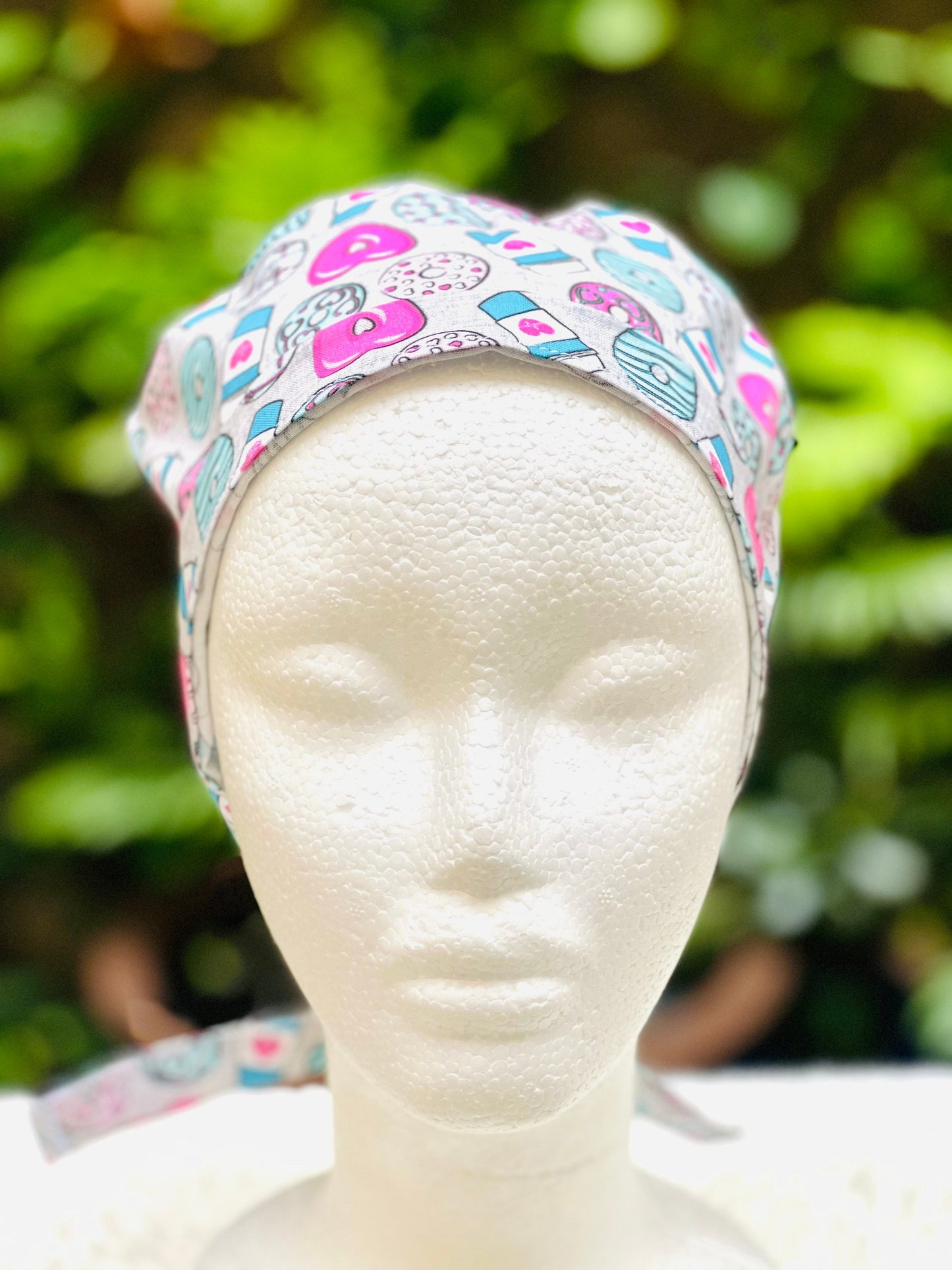 Pink Donuts and Latte - Skull Cap