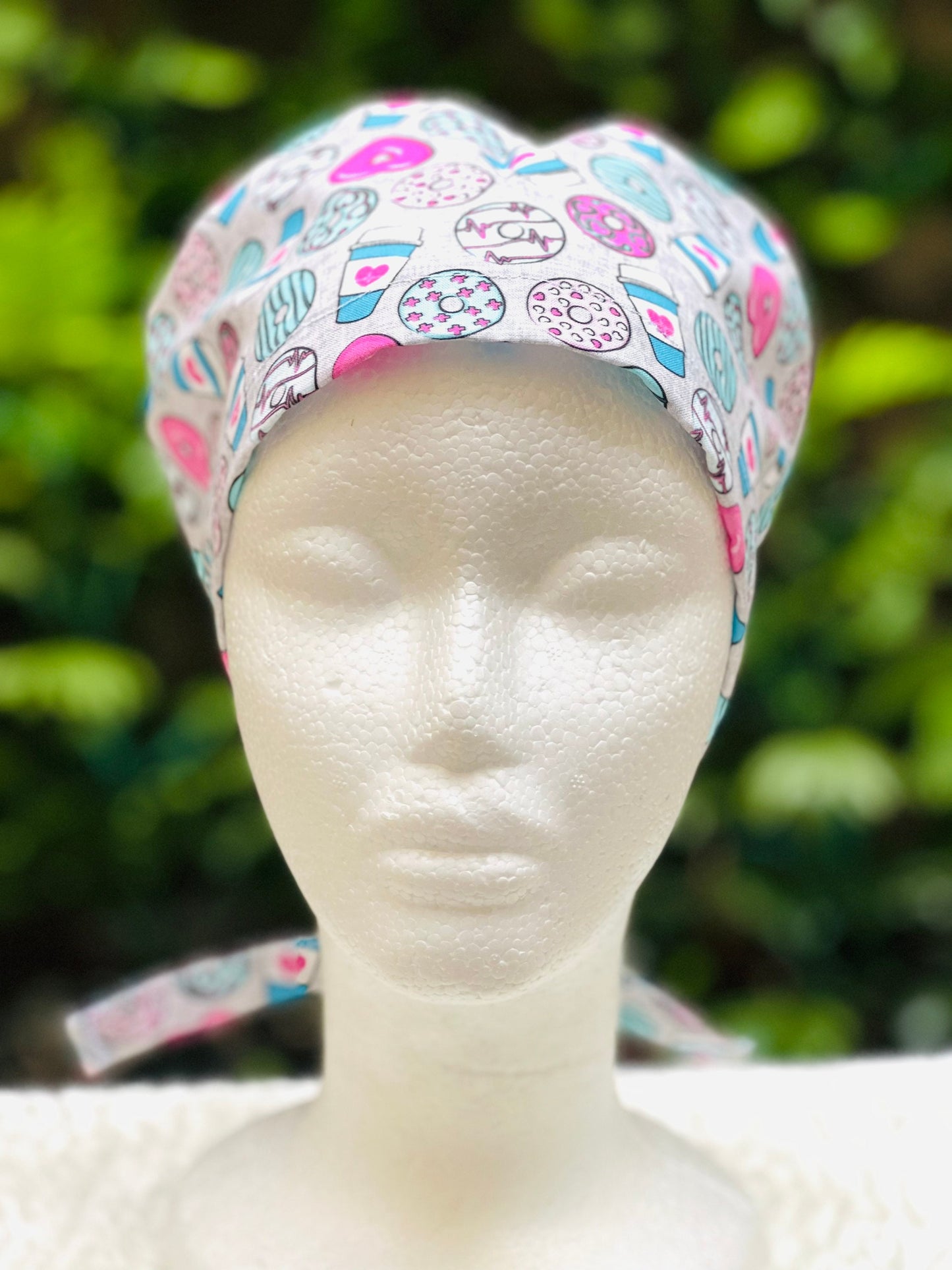 Pink Donuts and Latte - Skull Cap