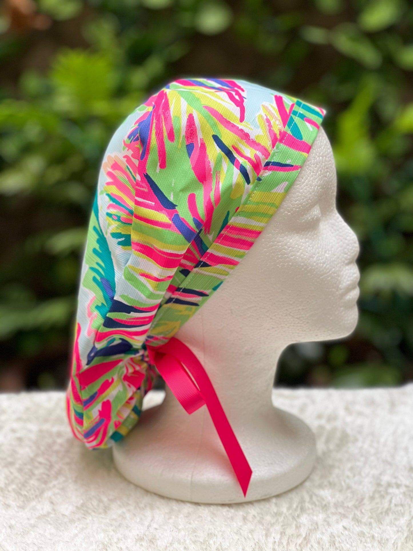 Palm Leaf Pop - Ponytail Cap