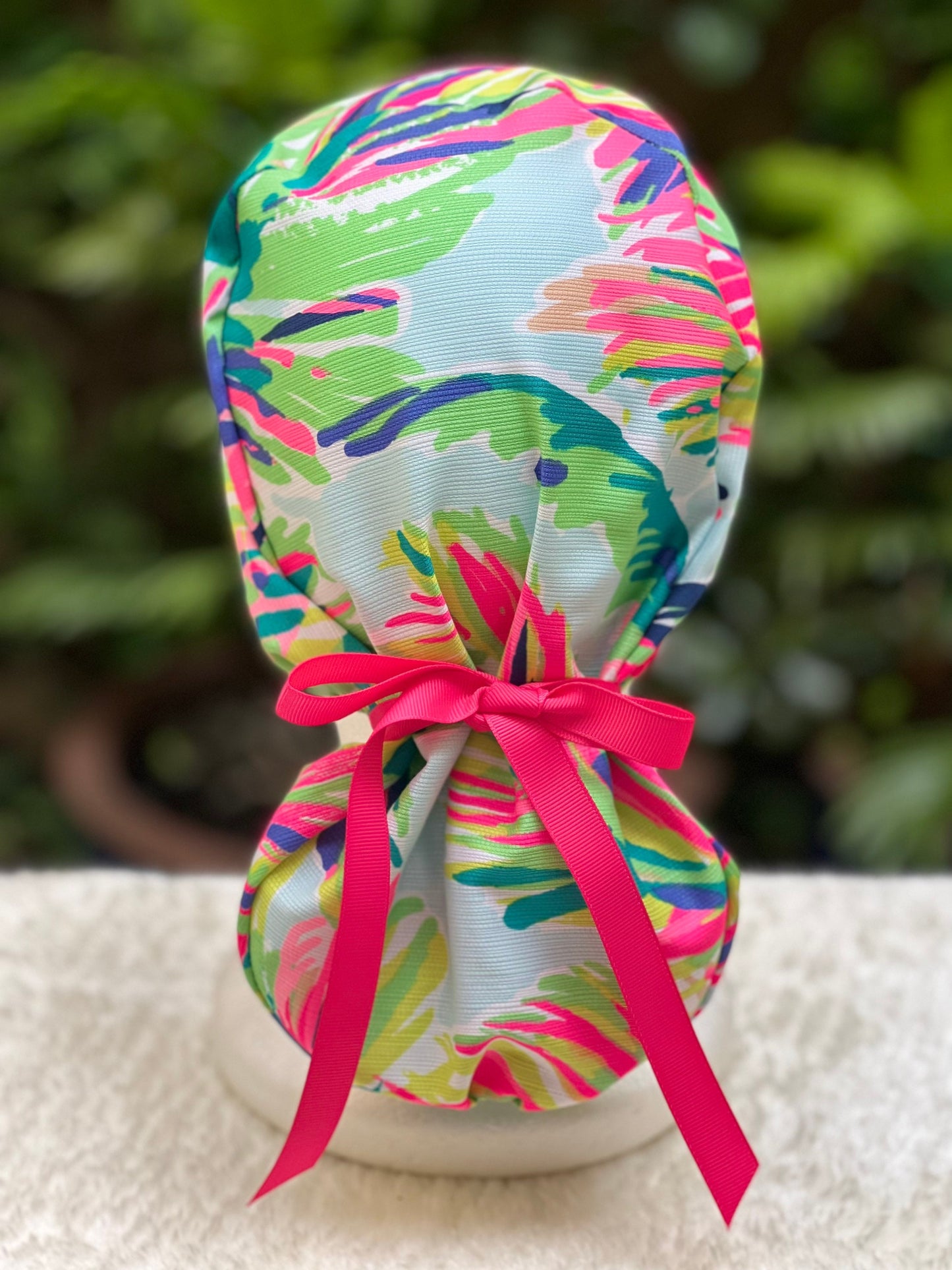 Palm Leaf Pop - Ponytail Cap