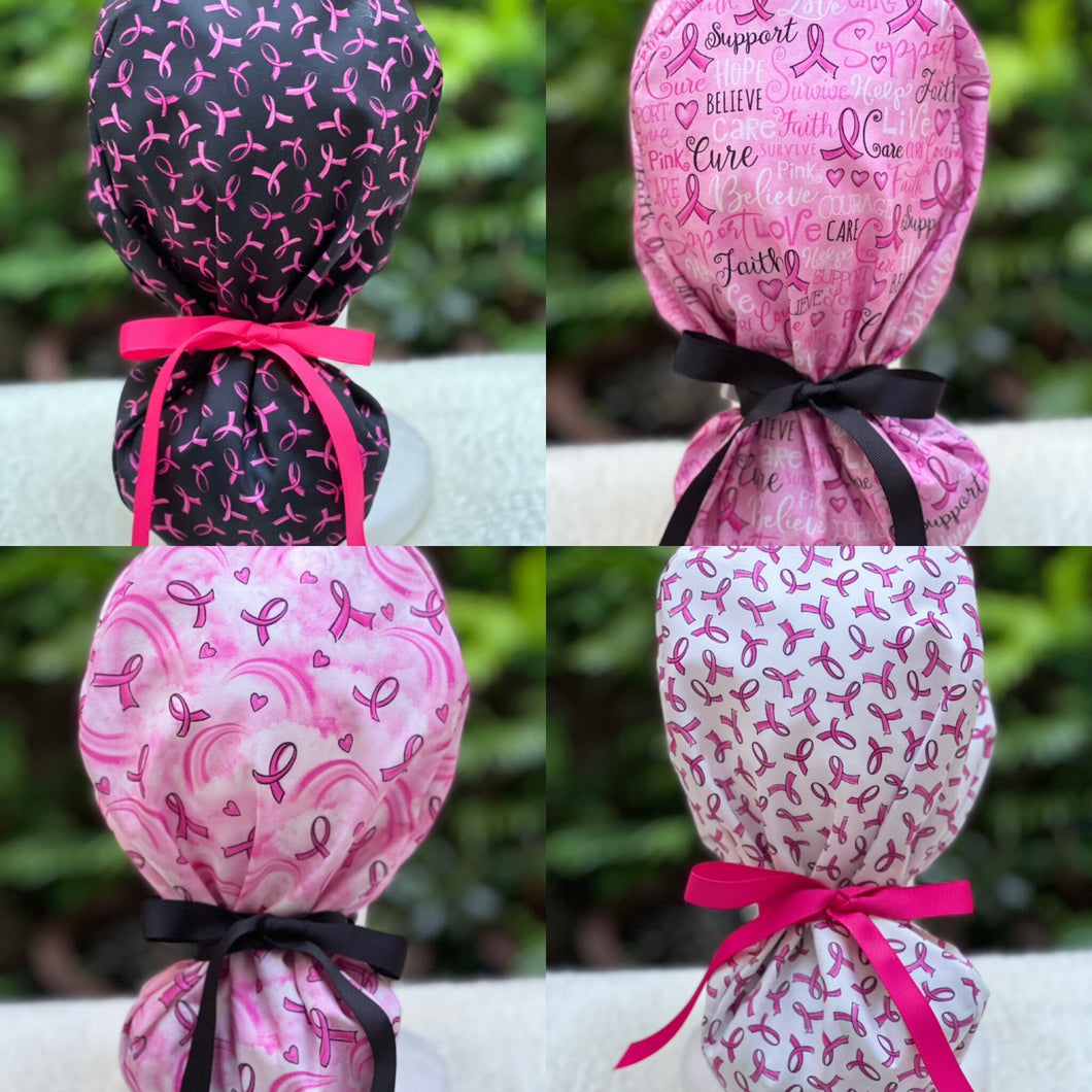 Breast Cancer Awareness (assorted) - Ponytail Cap