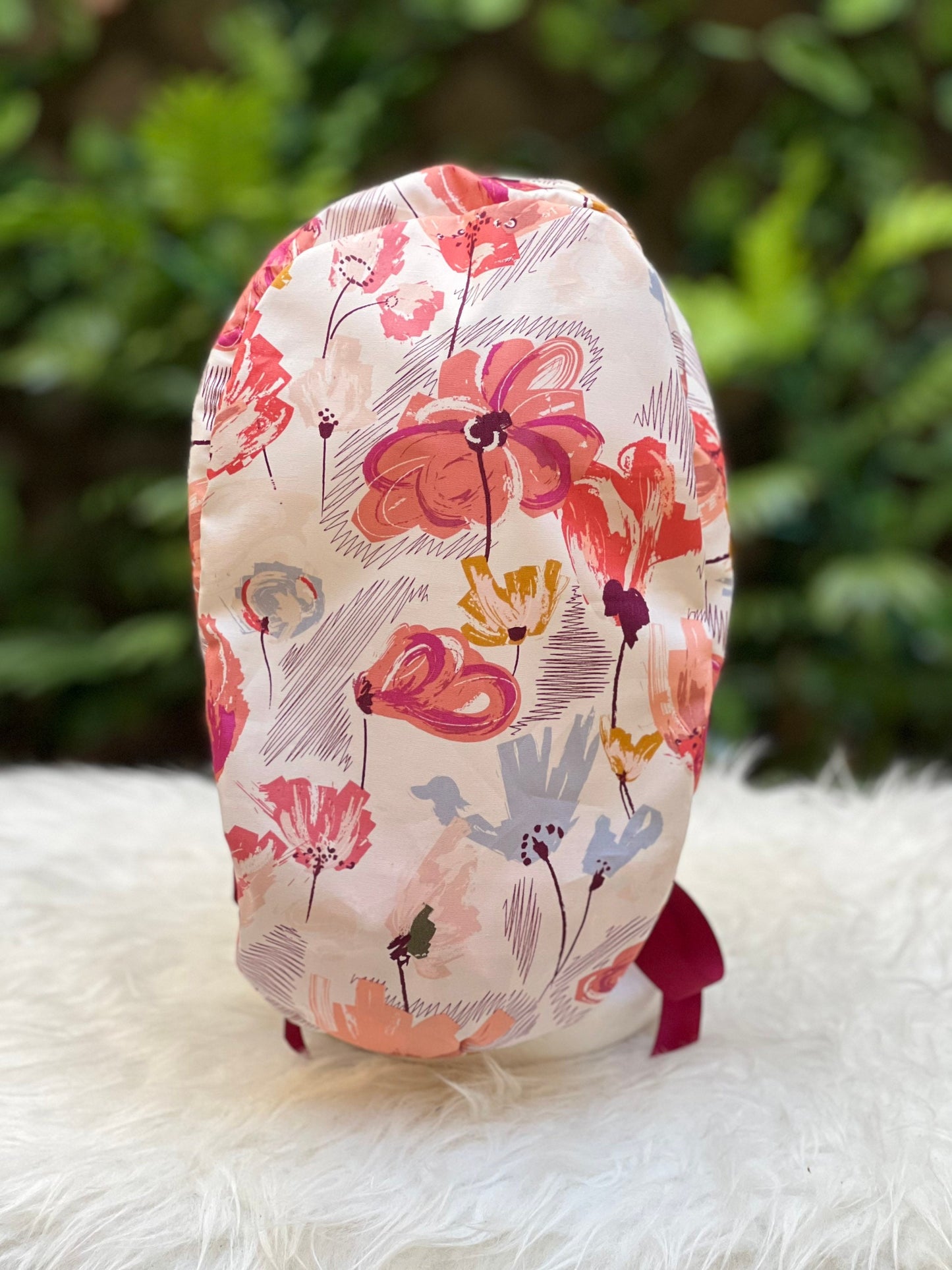 Floral Fuschia - Ponytail Cap