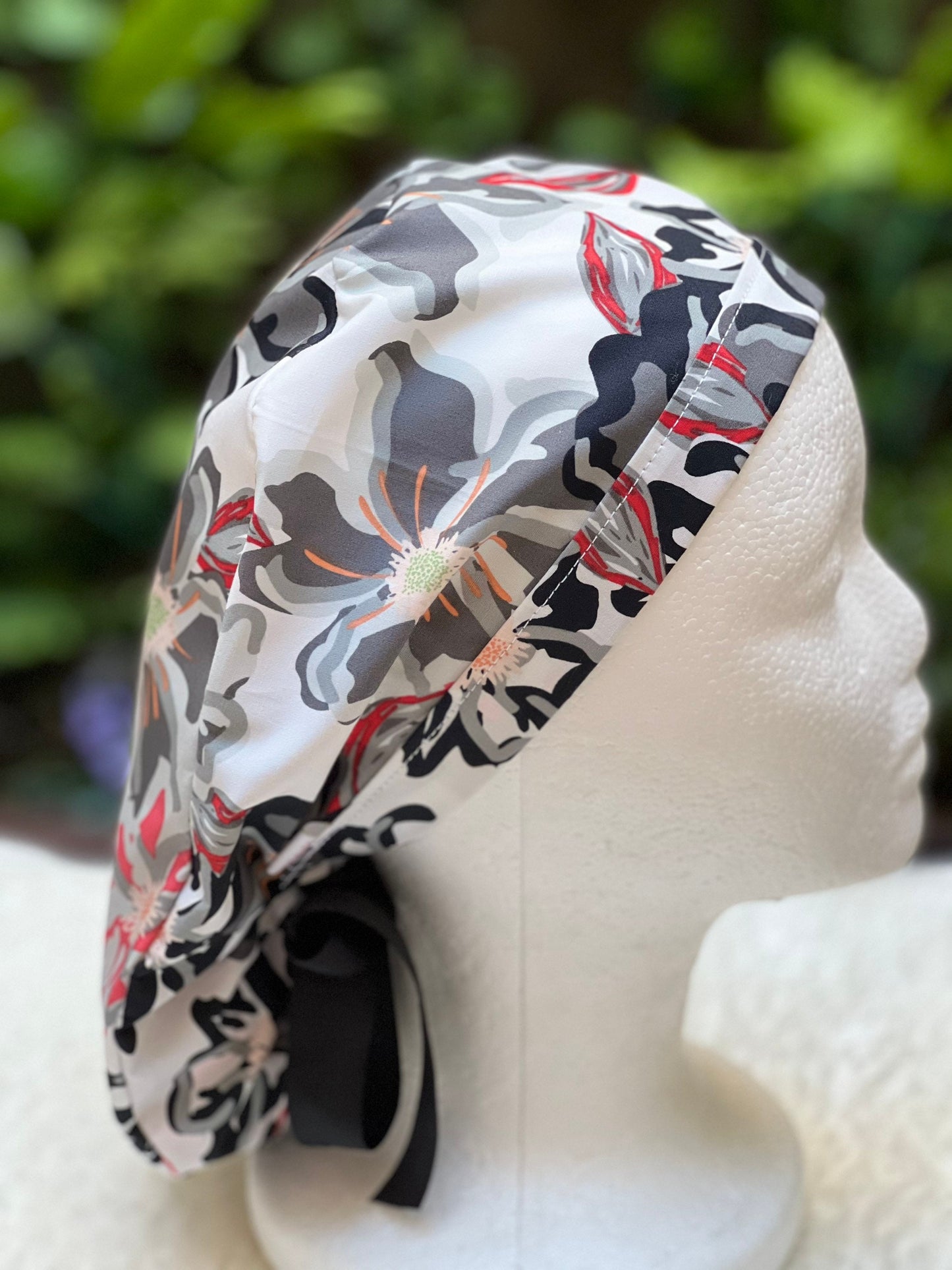 Charcoal Bloom - Ponytail Cap