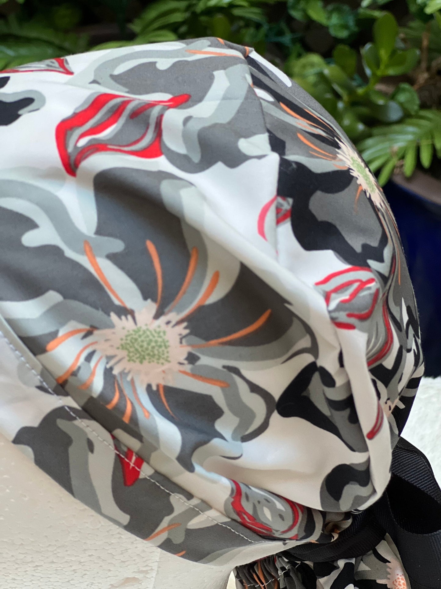 Charcoal Bloom - Ponytail Cap