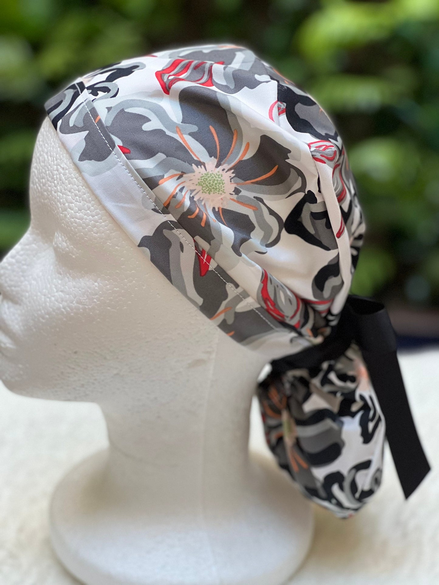 Charcoal Bloom - Ponytail Cap