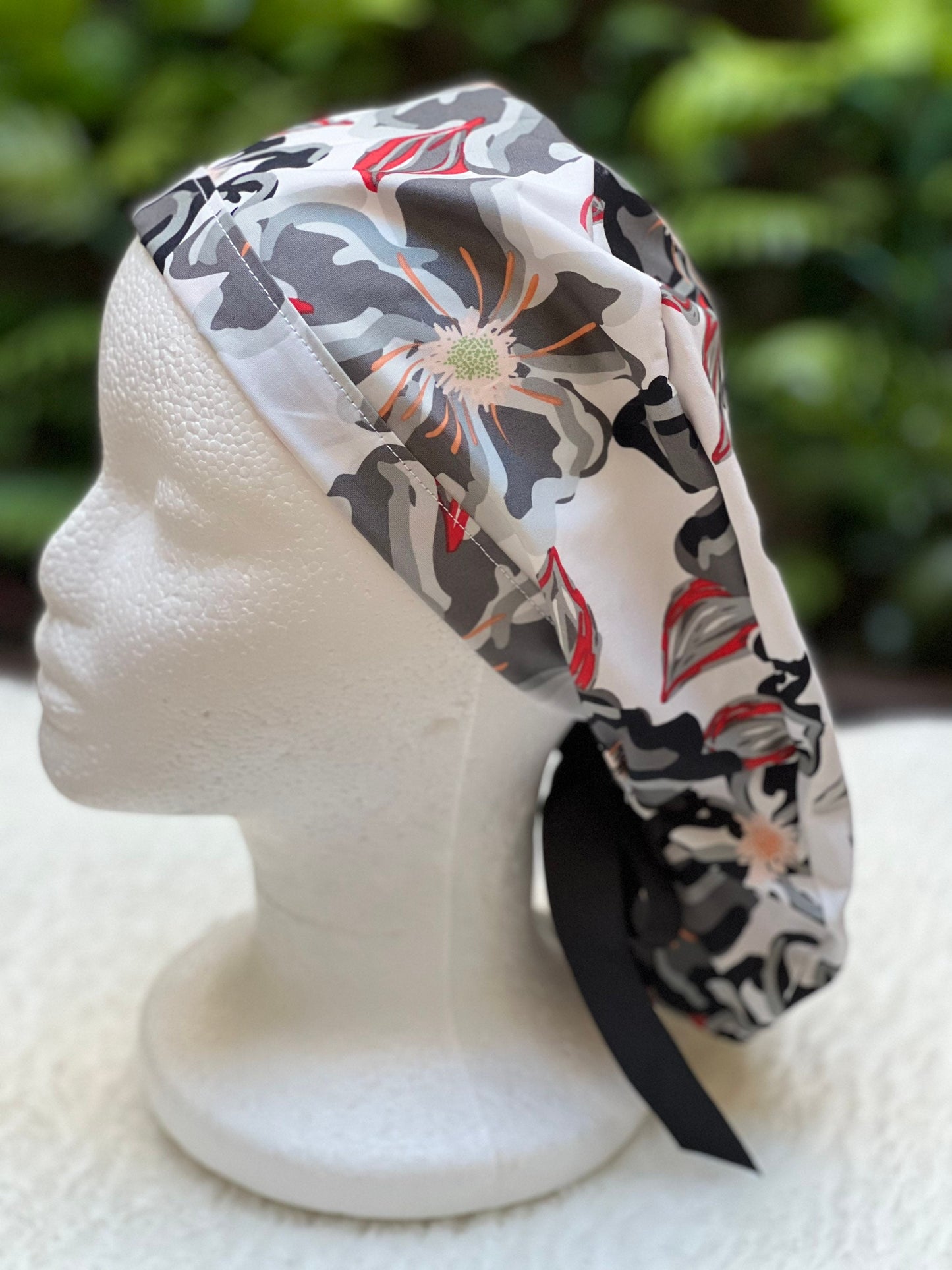 Charcoal Bloom - Ponytail Cap