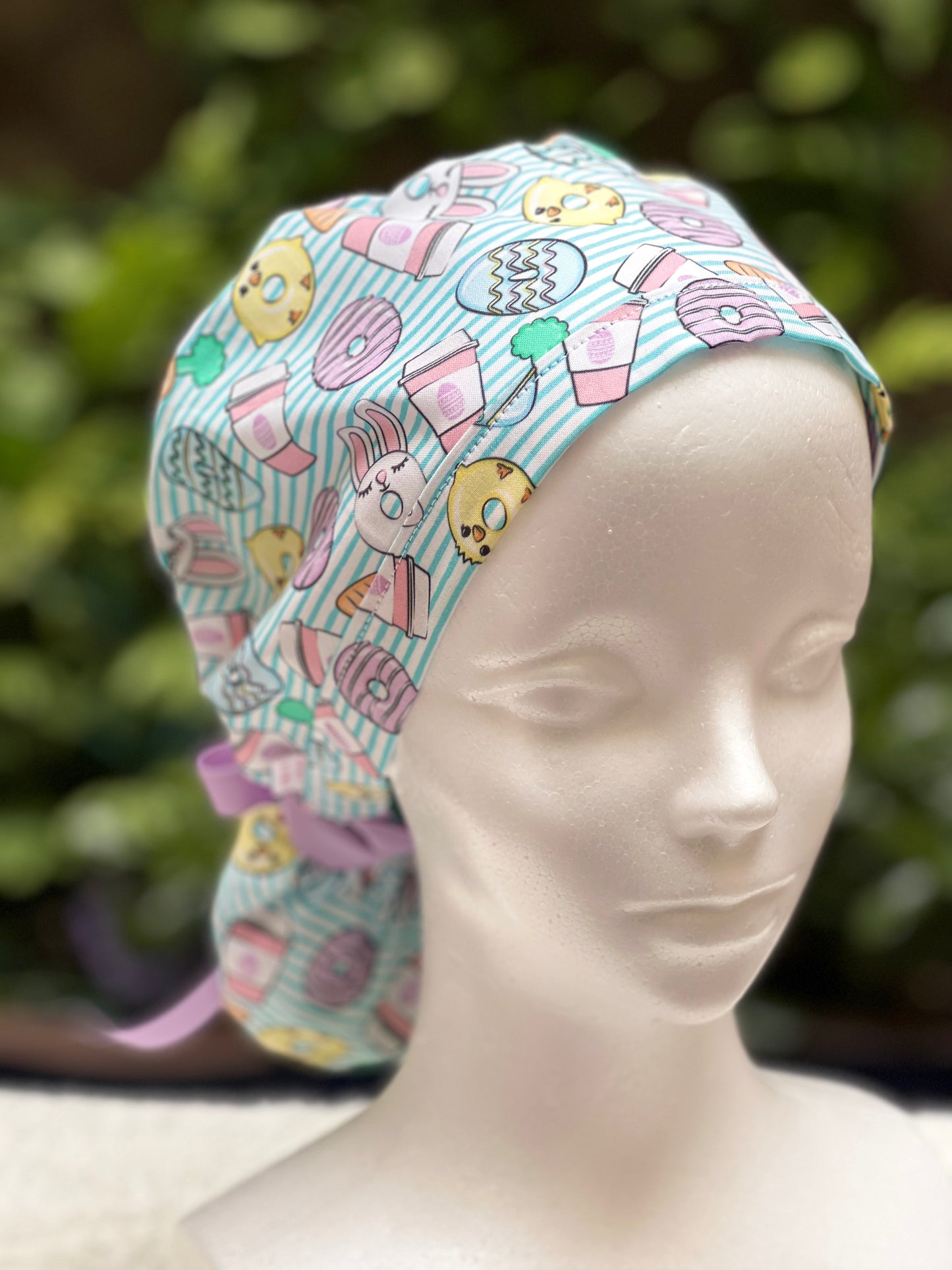 Easter Ponytail Scrub Cap