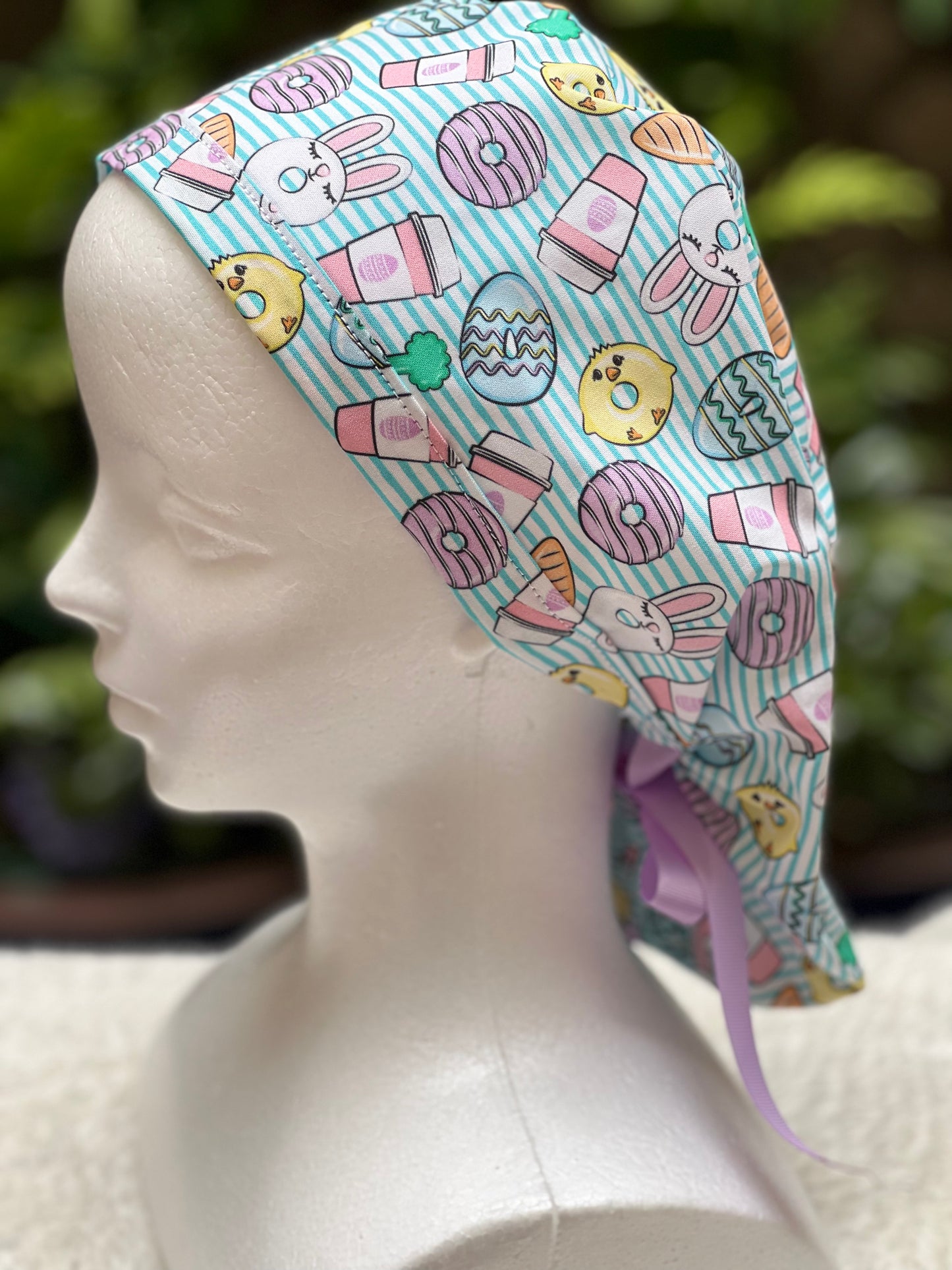 Easter Ponytail Scrub Cap