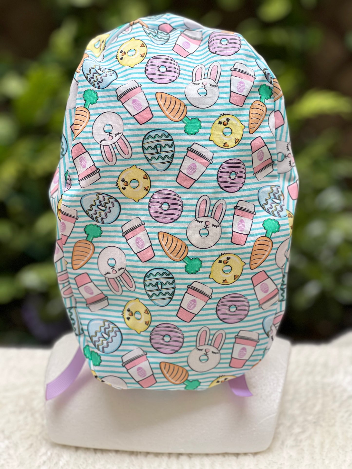 Easter Ponytail Scrub Cap
