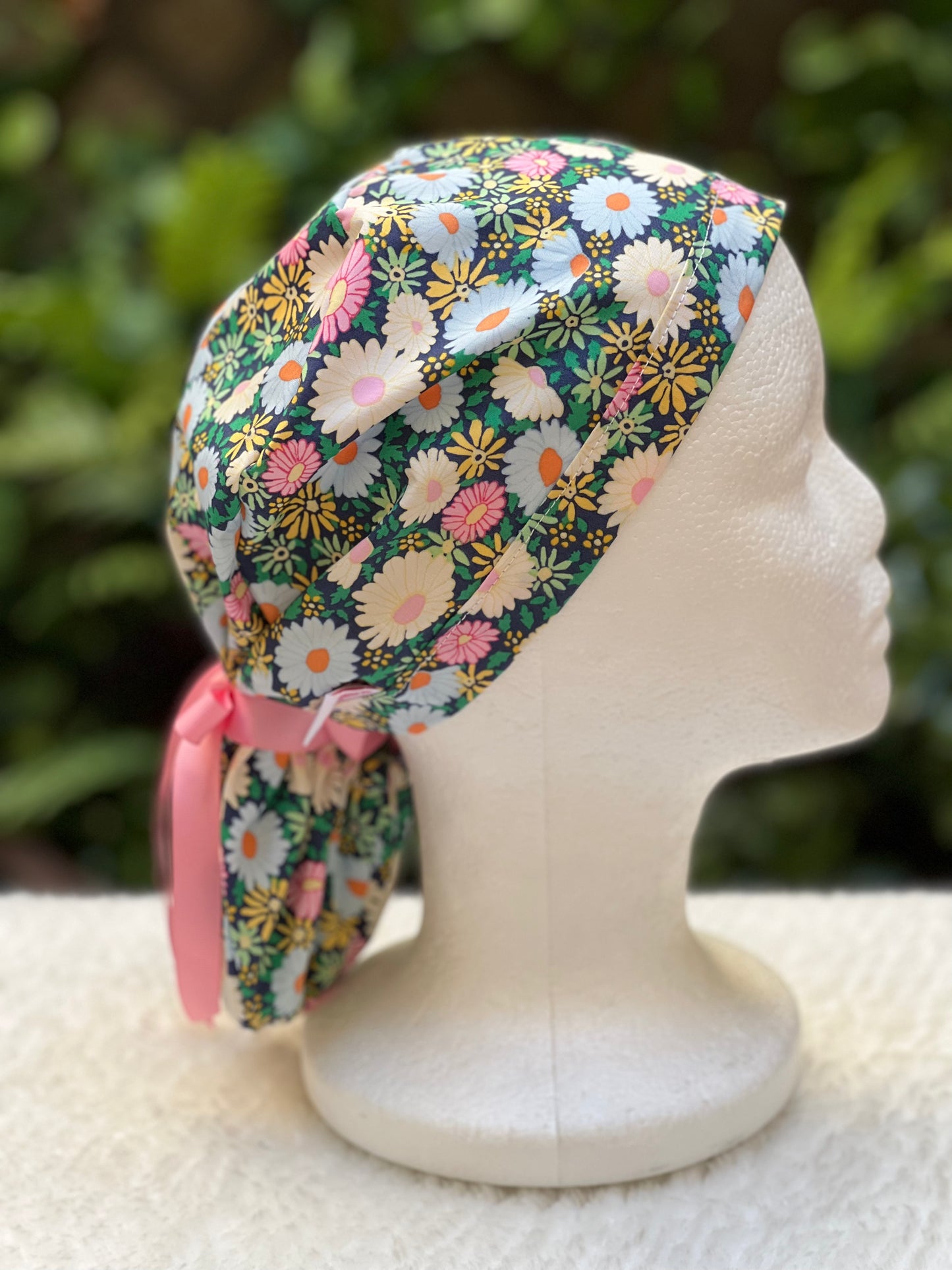 Crystal Ponytail Scrub Cap