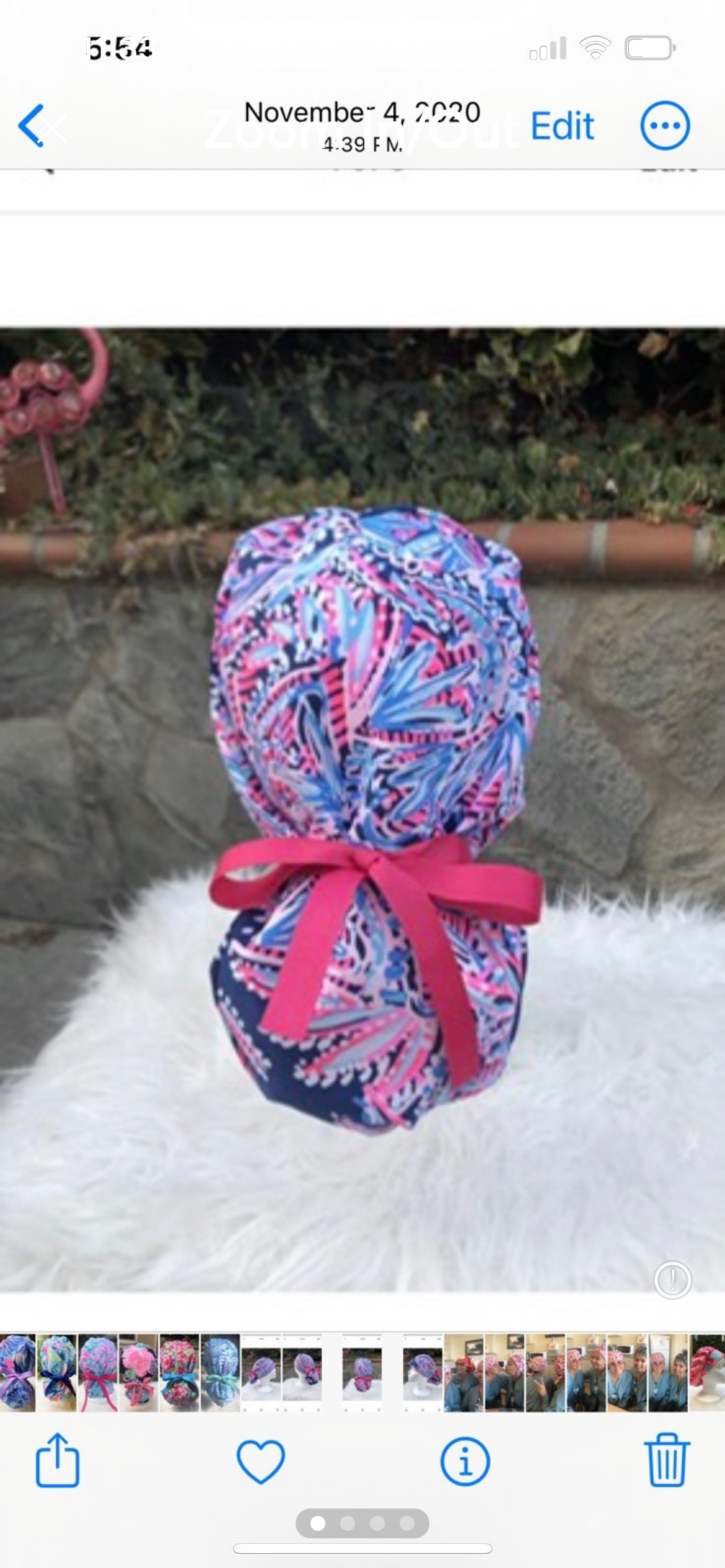 Aina Ponytail Scrub Cap