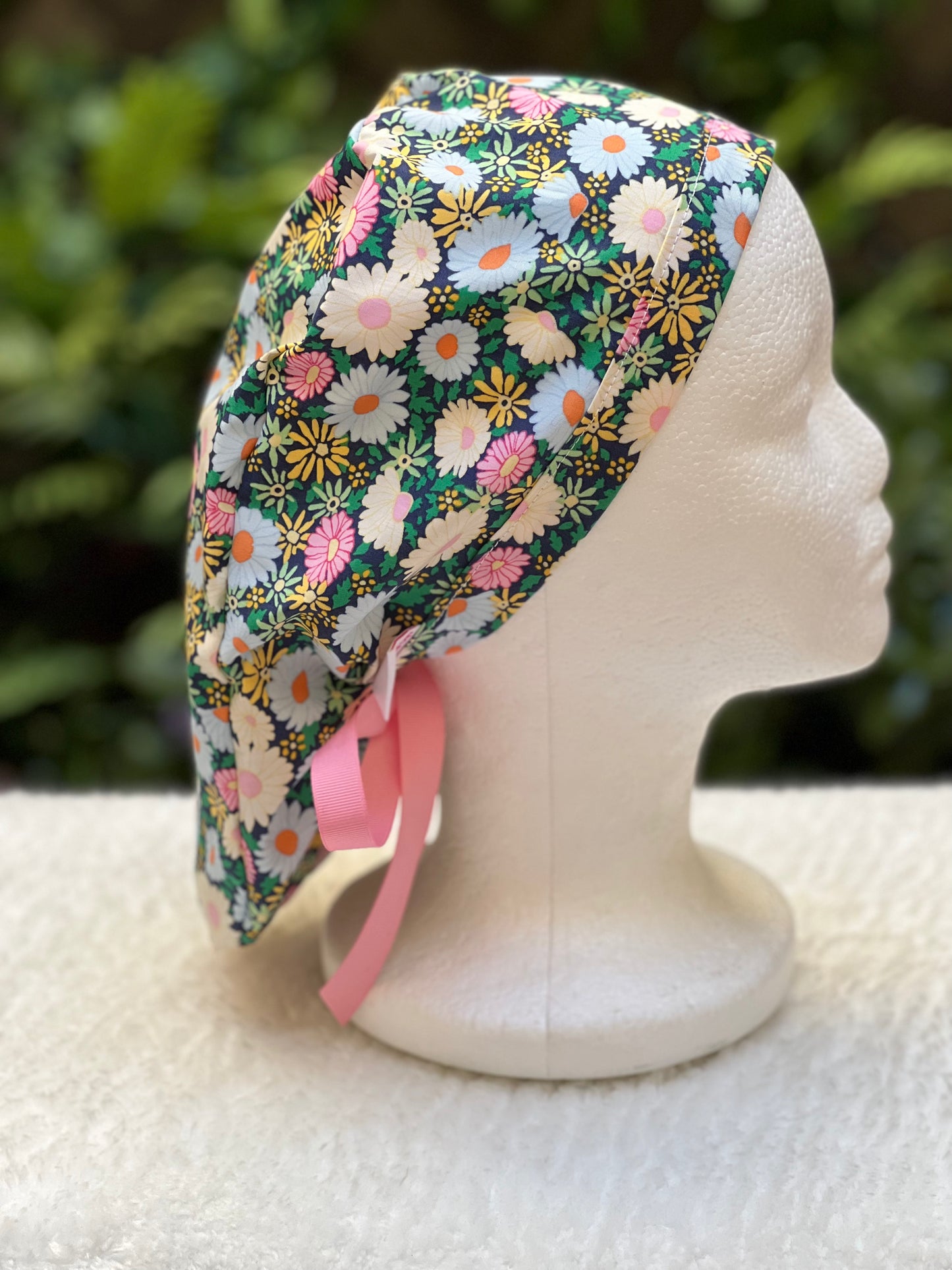 Crystal Ponytail Scrub Cap