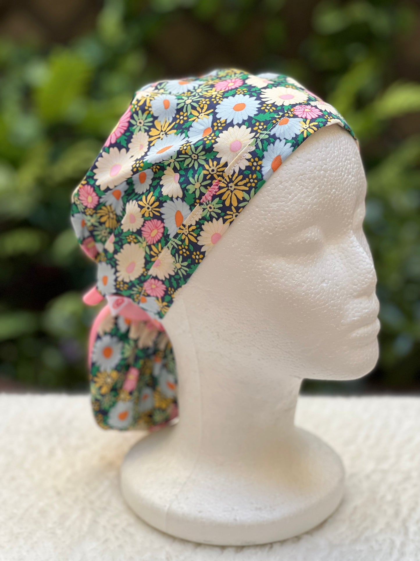 Crystal Ponytail Scrub Cap