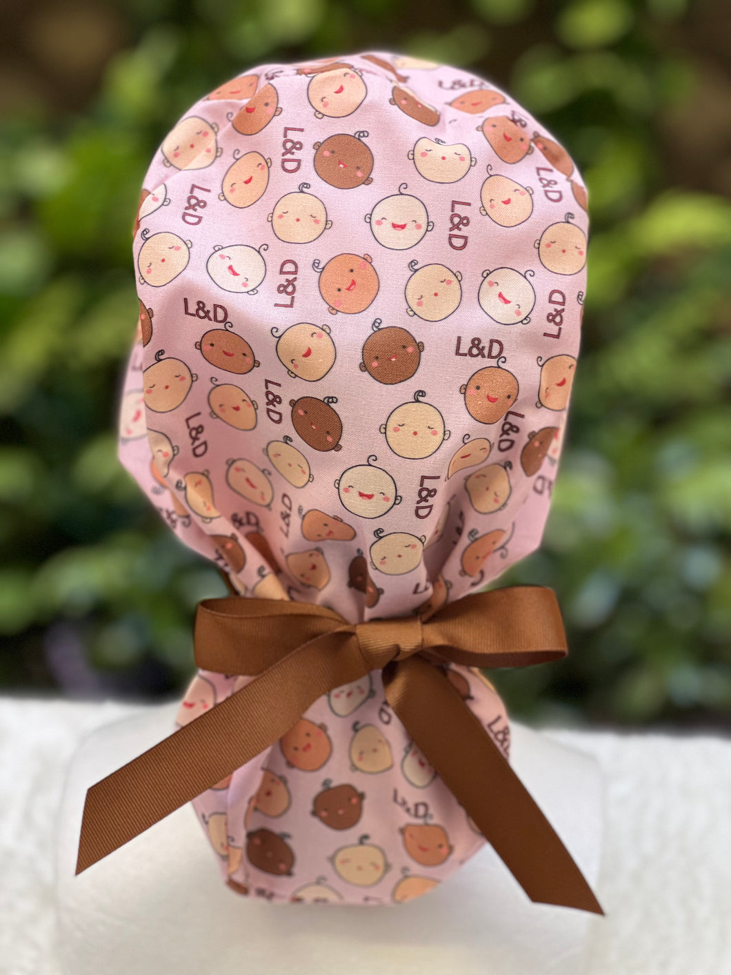 Baby Face Ponytail Scrub Cap