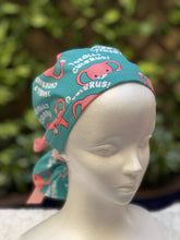 Load image into Gallery viewer, Totally Cuterus ponytail scrub cap
