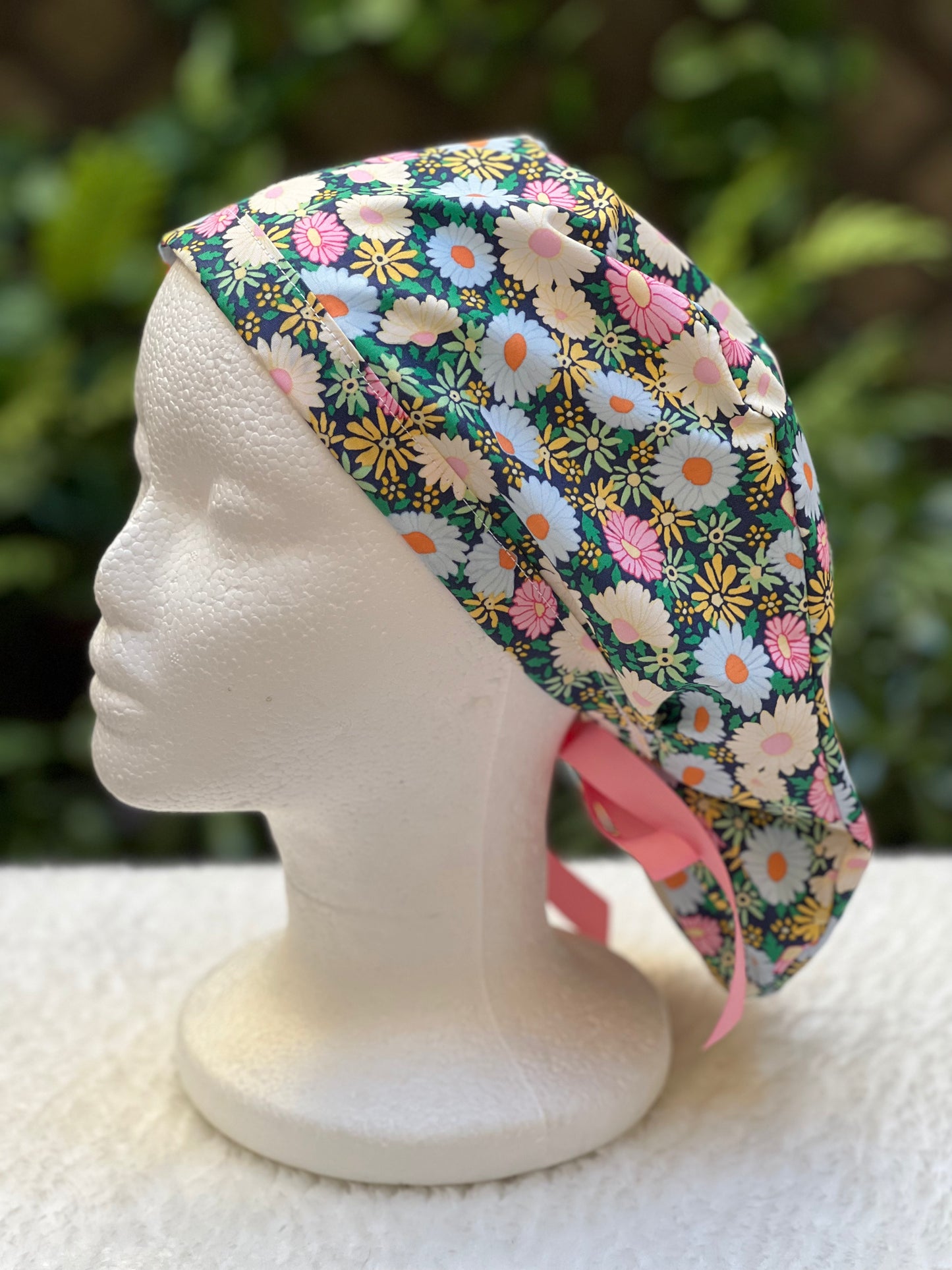 Crystal Ponytail Scrub Cap