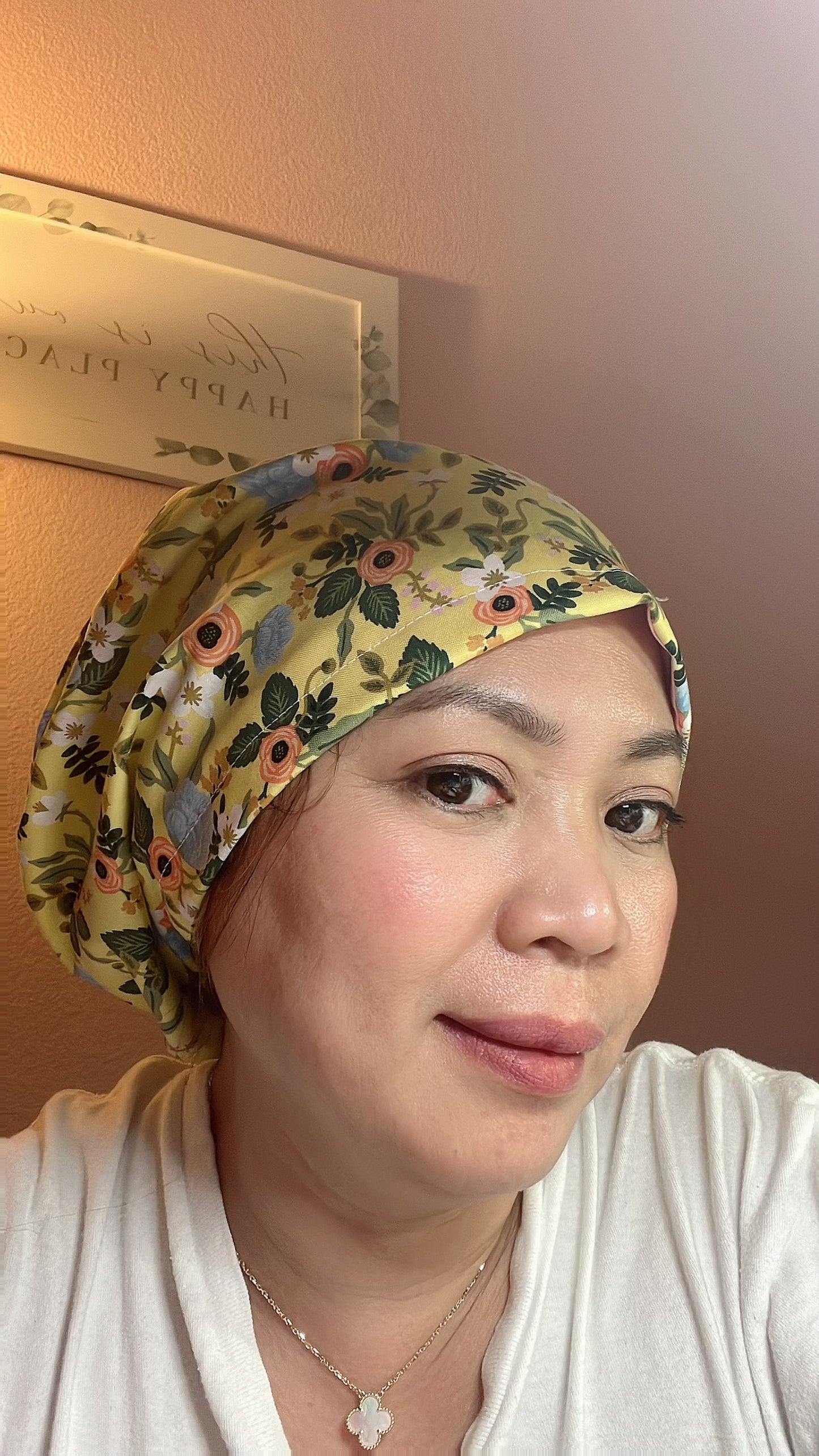 Lilac Euro Style Scrub Cap